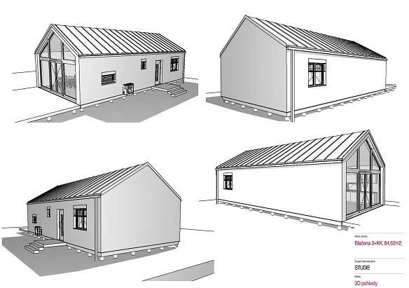 Bungalov O4. | Dřevostavby na míru, modulové domy na míru, dřevostavby na klíč, levné dřevostavby Praha, Středočeský kraj