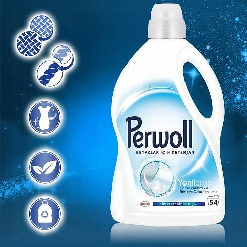 Tekutý prací prostředek na bílé prádlo Perwoll Renew White 3,96 L Použití pro bílé prádlo