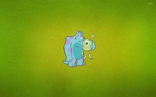 Mike Wazowski Sulley Minimalist Art Wallpaper