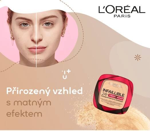 L'Oréal Paris Loreal Paris Infaillible Fresh Wear 24h make-up v pudru 40 Cashmere 9 g