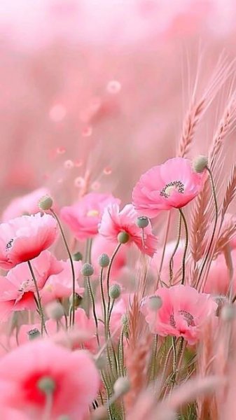 Pink Floral Wallpaper for a Refreshing Spring Vibe