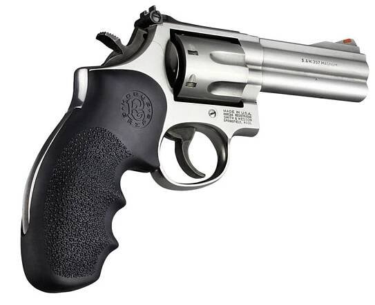 Střenky Hogue Smith & Wesson K/L rám round butt černé