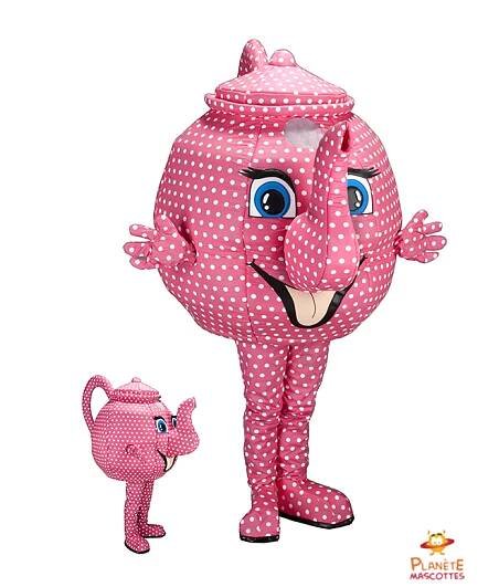 Costume mascotte de théière
