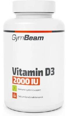 GymBeam Vitamin D3 2000 IU unflavored 60 kapslí