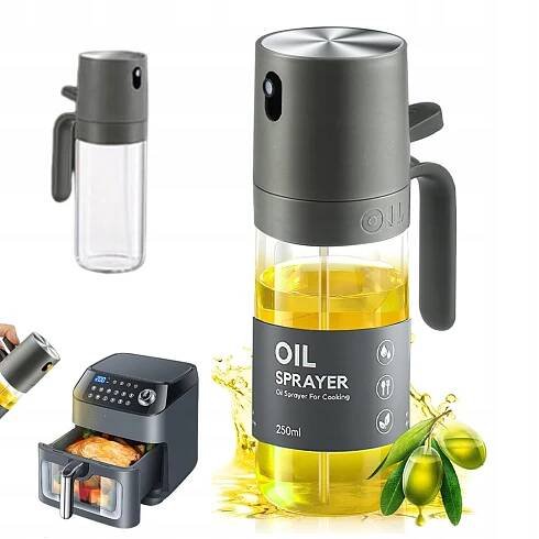 POSTŘIKOVAČ NA OLEJ DÁVKOVAČ OCETOVÉHO OLEJE VE SPREJI 250 ml SKLENĚNÁ LAHVIČKA