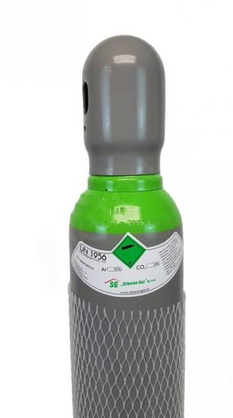 Plynová tlaková láhev Ar/CO2 (Corgon) 8l 200 Bar	
