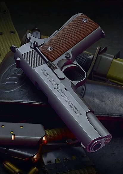 A menacing .44 Magnum handgun