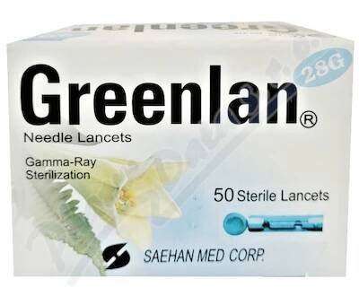 Lancety Element-Greenlan 28G jednorázová 50ks