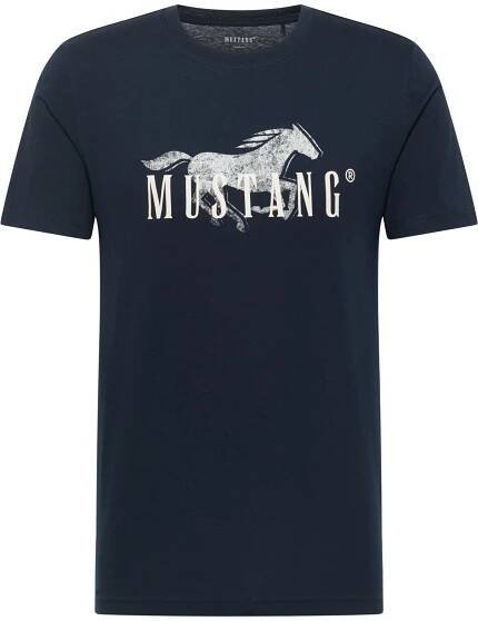 Pánské tričko k.r. MUSTANG modré-M | EXE JEANS | Specialisté na džíny Mustang, Cross, Mavi a další