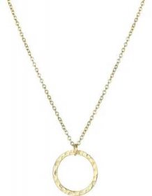ORNAMENTI Pozlacený náhrdelník Circle gold
