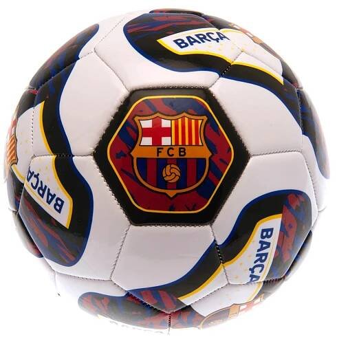 Ouky FC Barcelona, bílo-černý, 26 panelů, vel. 5