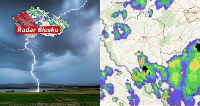 Silné bouřky a lijáky zasáhly Vysočinu, hrozí i kroupy. Sledujte radar Blesku
