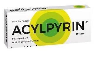 Acylpyrin 500mg tablety 10 ks