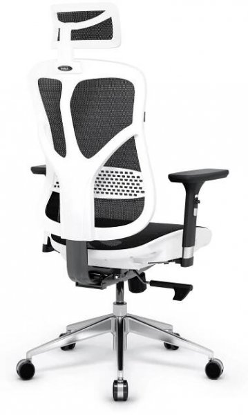 Ergonomická židle DIABLO V-BASIC: bílo-černá