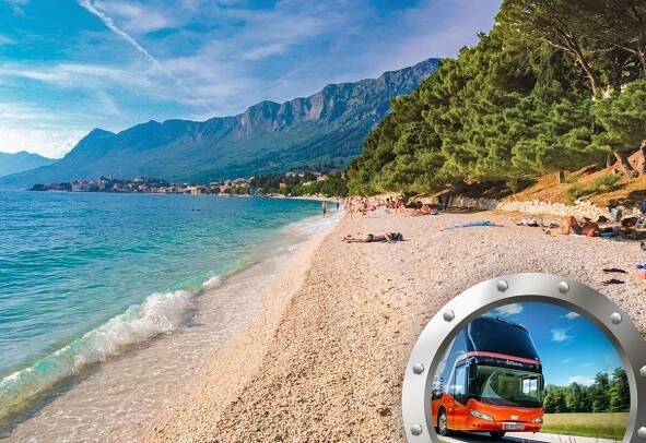 Zkrácená dovolená na Makarské riviéře v hotelu Oaza s dopravou v ceně