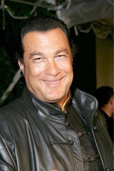 Steven Seagal In Black Leather Jacket Wallpaper