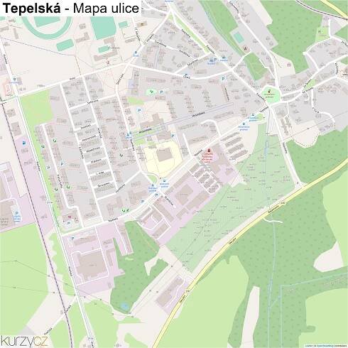 Tepelská - mapy | Kurzy.cz