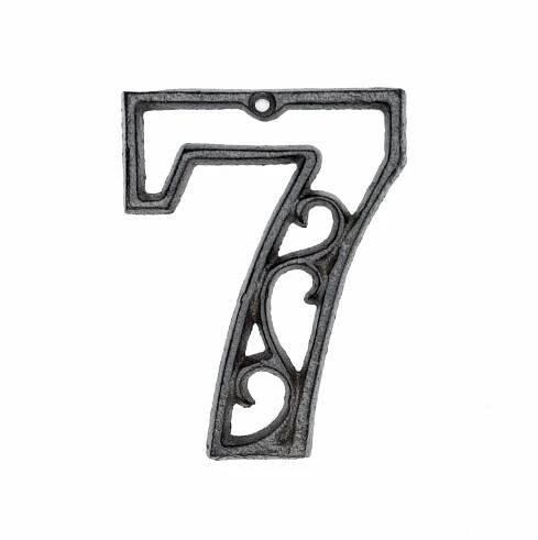 Litinové číslo filigránské 7 3