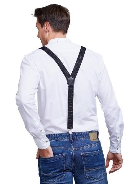 Pánské trendy šle (kšandy) Lerros Viliam - černá - Kabelečky.cz