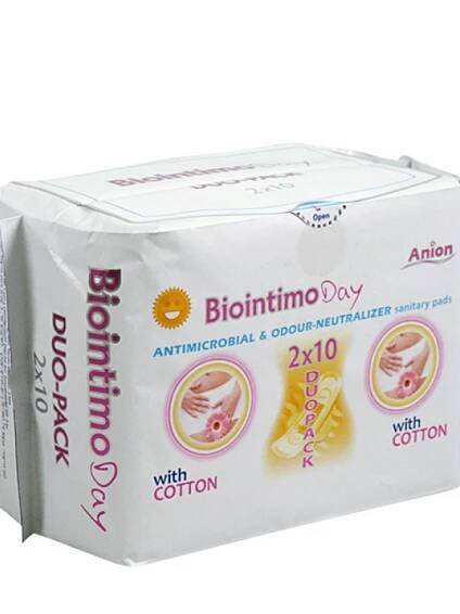 Aniónové denné hygienické vložky DUO PACK Biointimo Anion 20 ks