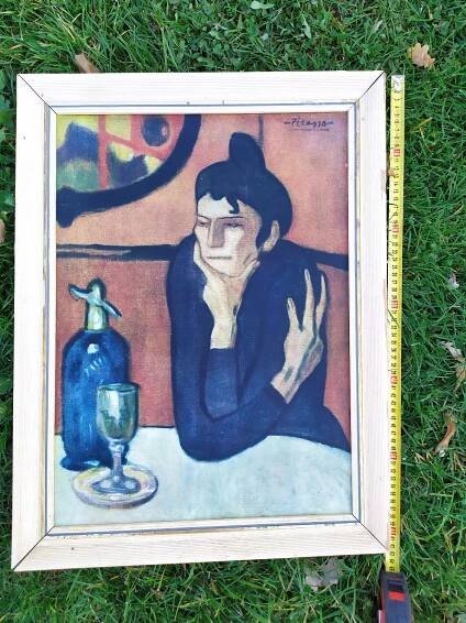 Obraz Pablo Picasso - Pijačka absinthu