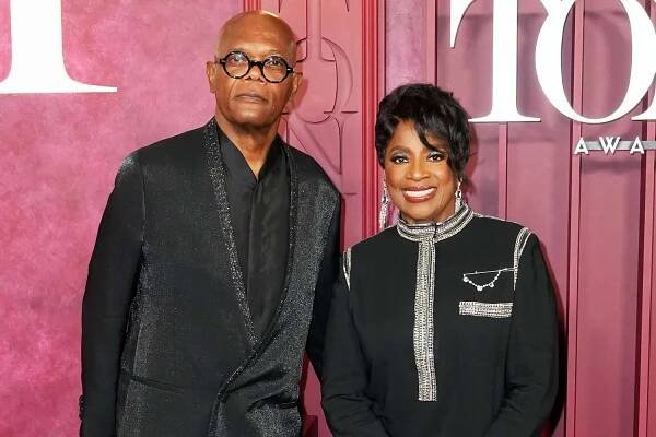 Samuel L. Jackson, LaTanya Richardson Jackson at The 78th Annual Tony Awards held at Radio City Music Hall on June 08, 2025 in New York, New York.