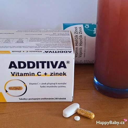 Additiva Vitamin C + zinek: Posilte svou imunitu s účinnou podporou | Happy Baby