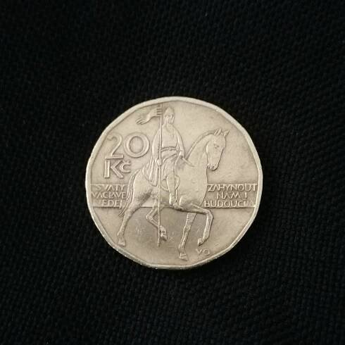 VZÁCNÁ  20kč z roků 2000 bez orloje  - Numismatika