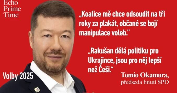 Okamura v Echo Prime Time: „Bez hnutí ANO nejde sestavit novou vládu. Jsme schopní se rychle dohodnout“ - Echo24.cz