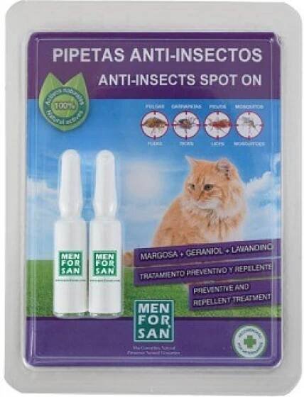 Menforsan Spot-on Antiparazitní pipeta proti blechám a klíšťatům pro psy 2 x 1,5 ml