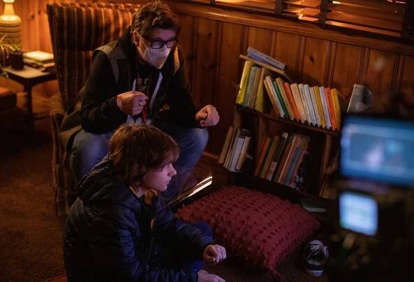 Scott Derrickson, Mason Thames - Černý telefon - Z natáčení