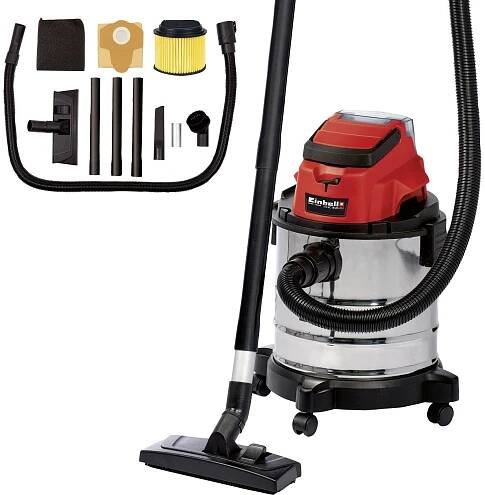 Einhell Power X-Change TC-VC 18/20 Li S-Solo 2347130 mokrý/suchý vysavač 20 l bez akumulátoru, bez nabíječky : Půhy.cz