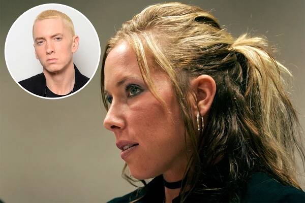 Kim Scott with an inset of Eminem.