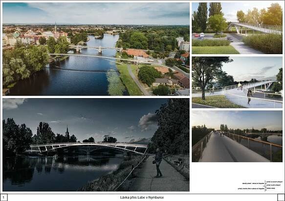 Lávka přes Labe v Nymburce - Česká komora architektů
