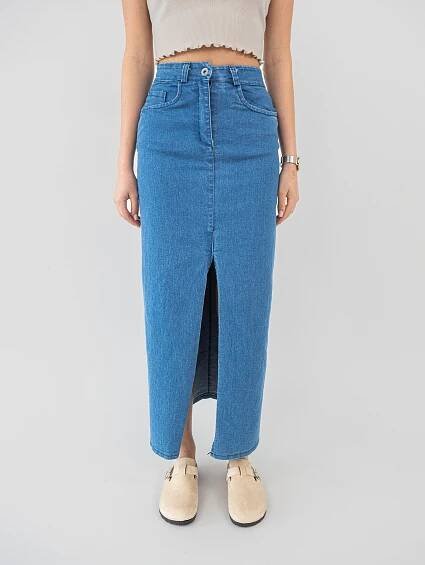 Sukně džínová midi 7090 | Cityjeans