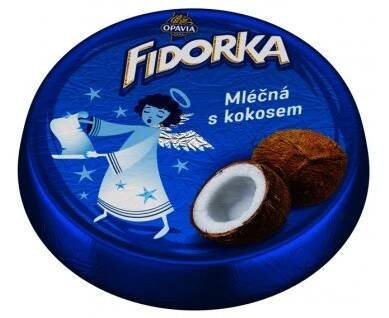 Opavia Fidorka mléčná s kokosem 30g