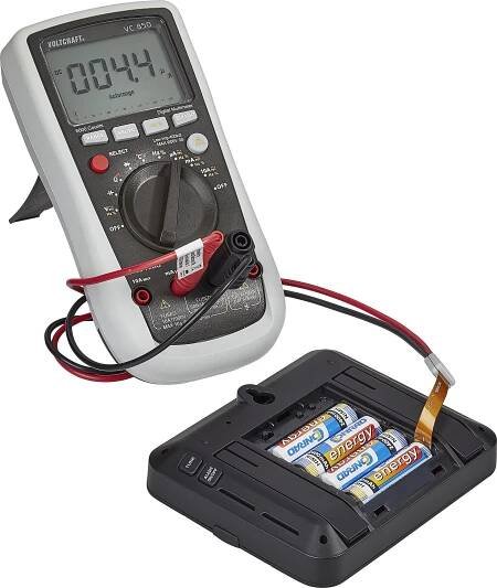 VOLTCRAFT MB-702 adaptér pro měření baterií - rovná, černá, červená