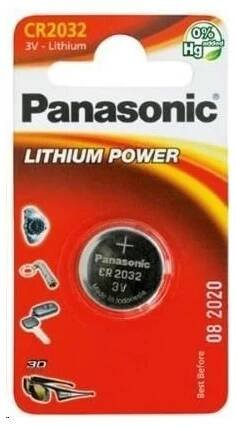 (E847176) PANASONIC Lithiová baterie (knoflíková) CR-2032EL/1B 3V (Blistr 1ks)