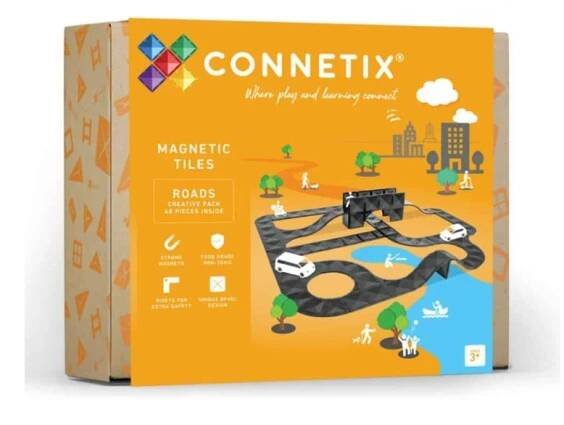 Connetix Tiles - Magnetická stavebnice Roads silnice 48 ks