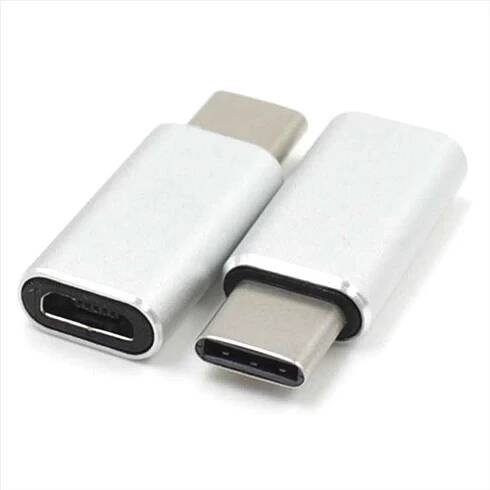 Redukce USB 3.1 konektor C/male - micro USB konektor B/female stříbrný