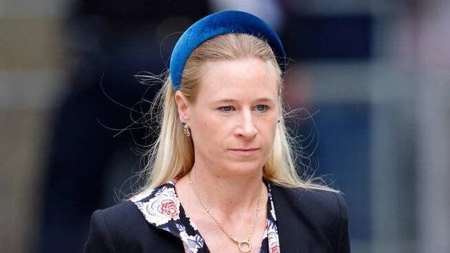 Lady Davina Windsor attends a National Service of Thanksgiving