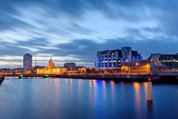 Panorama Dublinu — Stock obrázek