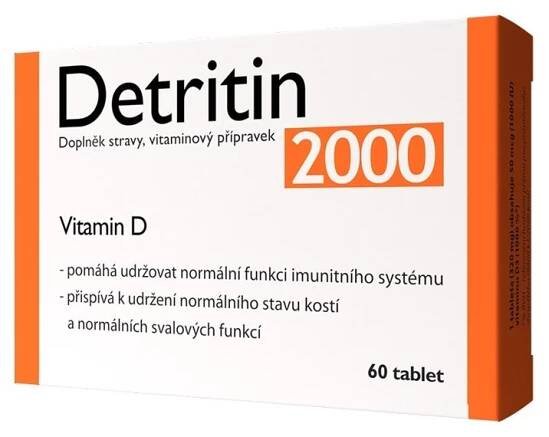 Detritin Vitamin D3 2000 IU 60 tbl.