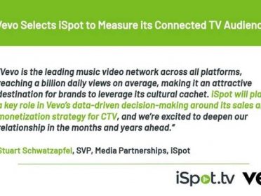 Vevo Selects iSpot to Measure Its Connected TV Audience