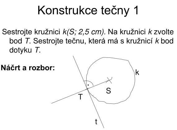 PPT - Konstrukce tečny PowerPoint Presentation, free download - ID:3788052