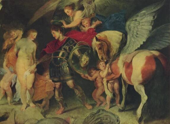 Peter Paul Rubens, Perseus a Andromeda, 1620 – 1621, olej na plátne