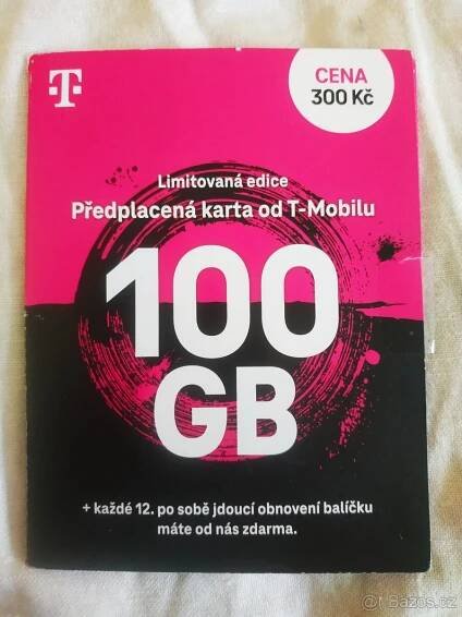SIM karta 100gb nová - Praha 5