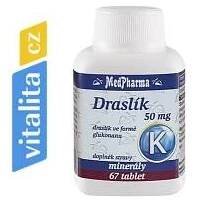 Draslík 50 mg - ve formě glukonanu draselného (67 tablet)