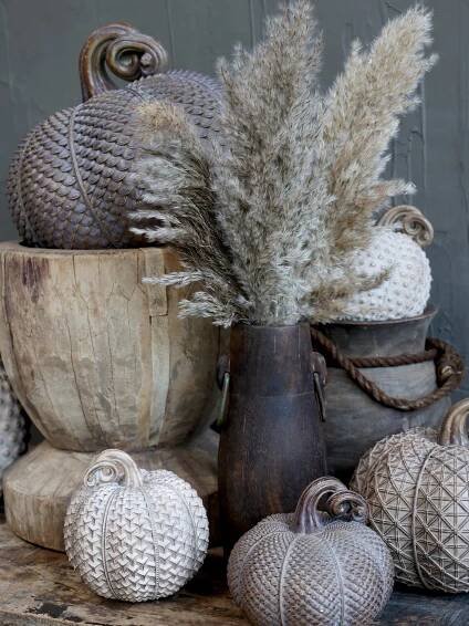 Mocca antik dekorace dýně Pumpkin antique M - Ø 14*13 cm - 39064620 (39646-20) - LaHome.cz