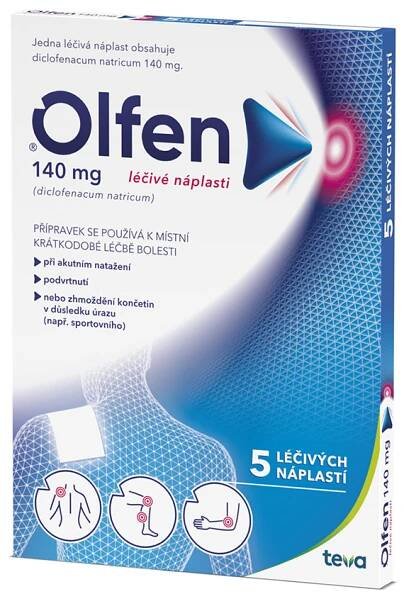 Olfen 140 mg léčivé náplasti 5 ks